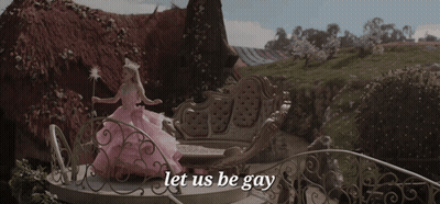 Woman In Pink Dress Saying Let Us Be Gay GIF