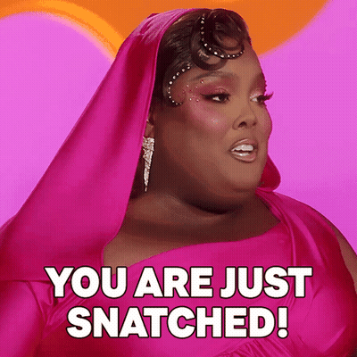 Woman In Pink Dress Saying You Are Just Snatched GIF