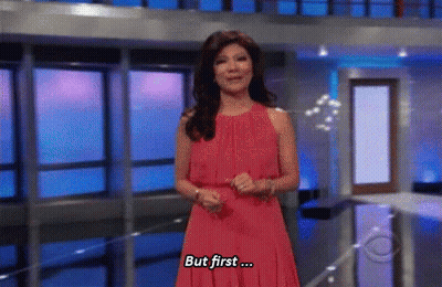 Woman In Pink Dress Says But First GIF