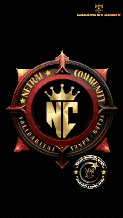Woman In Pink Dress Standing In Front Of Netral Community Logo GIF