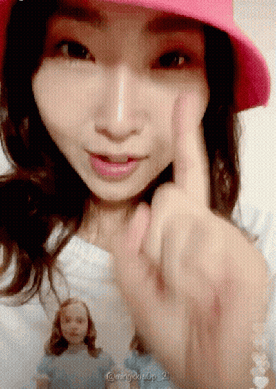 Woman In Pink Hat Giving Thumbs Up GIF