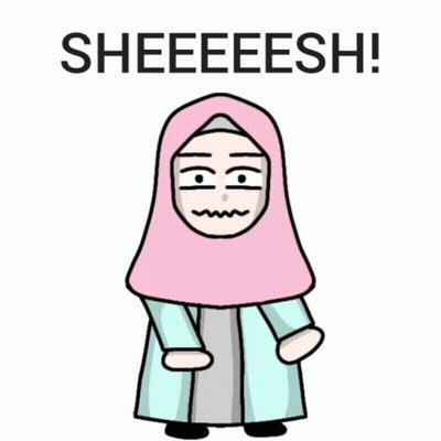 Woman In Pink Hijab Saying Sheeeesh GIF