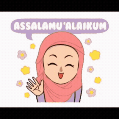 Woman In Pink Hijab Says Assalamu'alaikum GIF