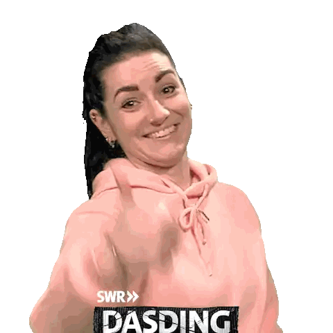 Woman In Pink Hoodie Giving Thumbs Up Sticker