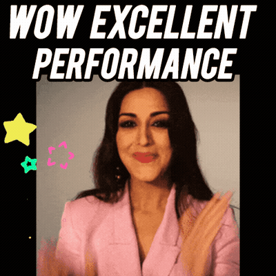 Woman In Pink Jacket Applauding Wow Excellent Performance GIF