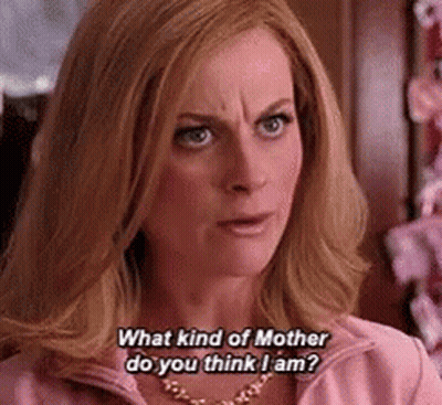 Woman in Pink Jacket Asking What Kind of Mother Do You Think I Am