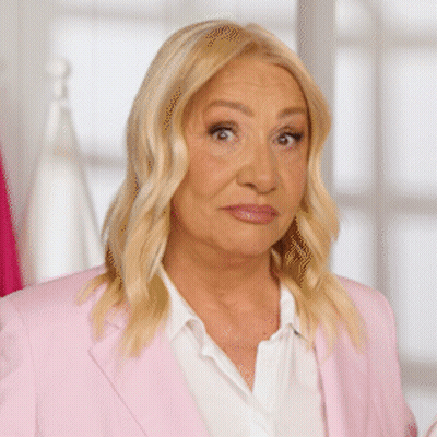 Woman In Pink Jacket Saying Pa To Je Sajno GIF