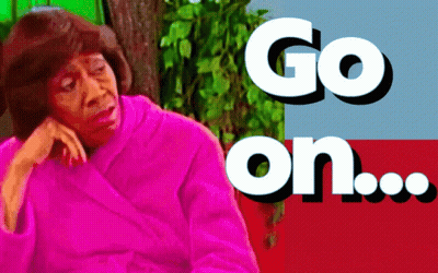 Woman In Pink Robe Saying Go On GIF