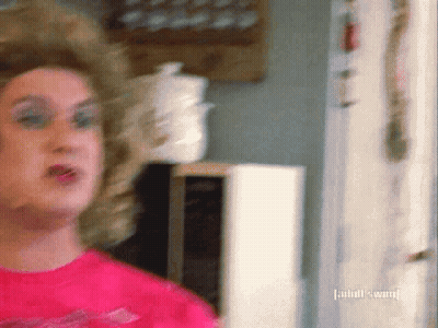 Woman In Pink Shirt By Microwave Adult Swim GIF