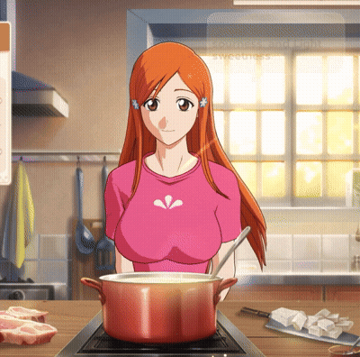 Woman In Pink Shirt Cooking GIF