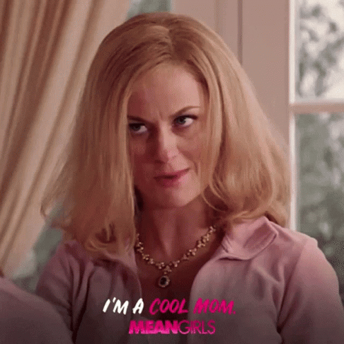 Woman in Pink Shirt I'm a Cool Mom Mean Girls