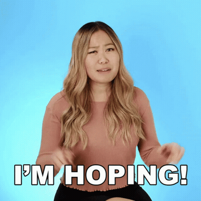 Woman In Pink Shirt I'm Hoping GIF
