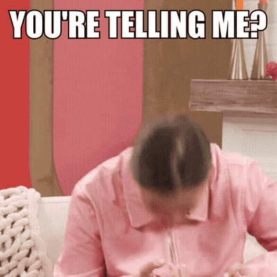 Woman In Pink Shirt On Couch 'You're Telling Me GIF