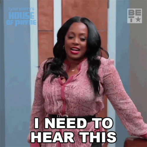 Woman In Pink Shirt Saying I Need To Hear This GIF