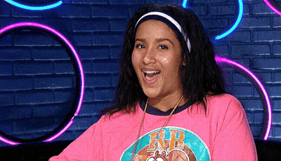 Woman In Pink Shirt Saying RJB Smiling GIF