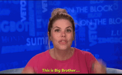 Woman In Pink Shirt Saying This Is Big Brother GIF