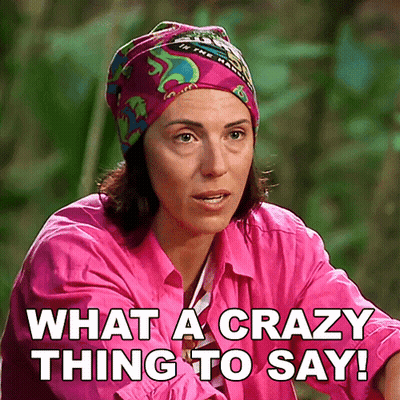 Woman In Pink Shirt Saying What A Crazy Thing GIF