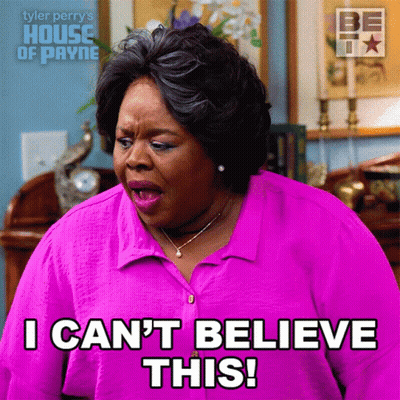 Woman In Pink Shirt Says I Can't Believe This GIF