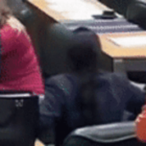 Woman in Pink Shirt With Laptop