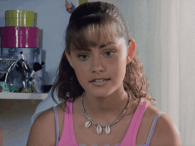 Woman In Pink Tank Top And Shell Necklace GIF