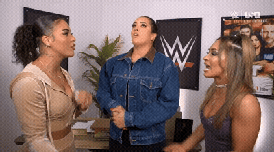 Woman In Pink Top Dancing In Ring GIF
