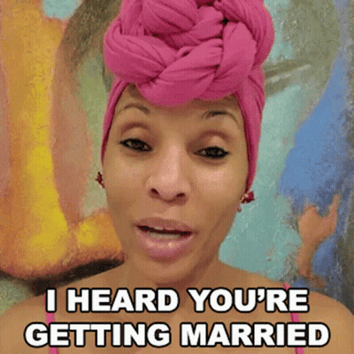 Woman In Pink Turban Talking About Getting Married GIF