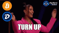 Woman In Pink Turn Up Lets Party GIF
