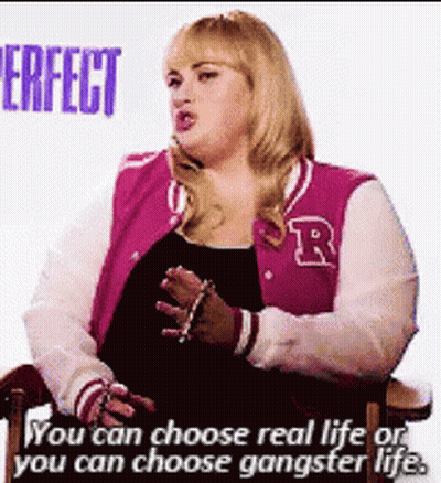 Woman In Pink Varsity Jacket Talking GIF