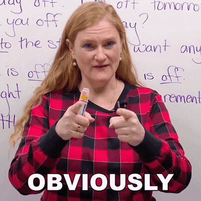 Woman In Plaid Shirt Pointing At Camera Obviously GIF
