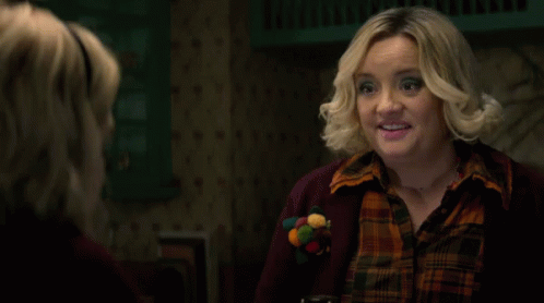 Woman In Plaid Shirt Saying Alright Off You GIF