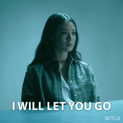 Woman In Plaid Shirt Saying I Will Let You Go Netflix Ad GIF