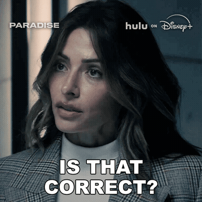 Woman In Plaid Suit Asking Is That Correct GIF