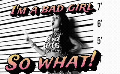 Woman In Police Lineup Saying I'm A Bad Girl So What GIF