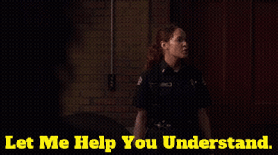 Woman In Police Uniform Let Me Help You Understand GIF