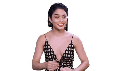 Woman In Polka Dot Dress Giving Thumbs Up Sticker