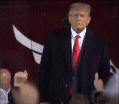 Woman In Polka Dot Dress Saying That's Why We're Gonna Win With Man GIF