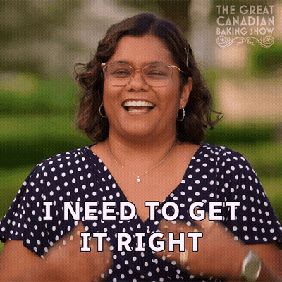 Woman In Polka Dot Shirt Laughing Saying I Need To Get It Right GIF