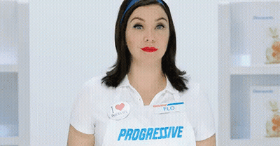 Woman In Progressive Apron GIF