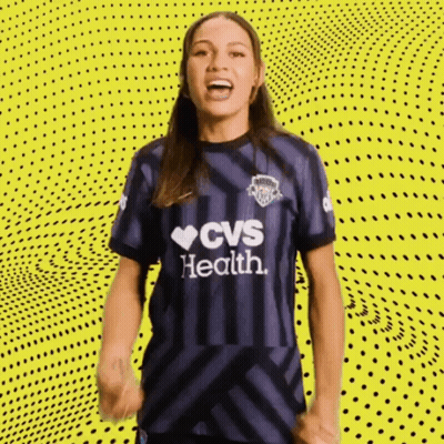 Woman In Purple CVS Health Jersey Cheering GIF