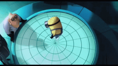 Woman In Purple Dress Holding Hair In Front Of Crowd GIF