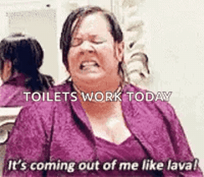 Woman In Purple Dress Screaming GIF