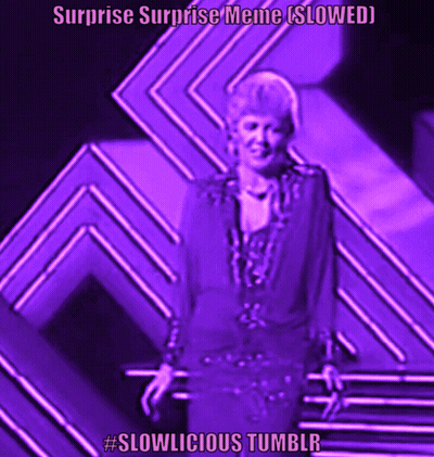 Woman In Purple Dress Surprise Surprise Meme Slowed GIF
