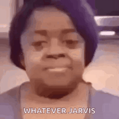 Woman In Purple Hat Smiling Whatever Jarvis GIF