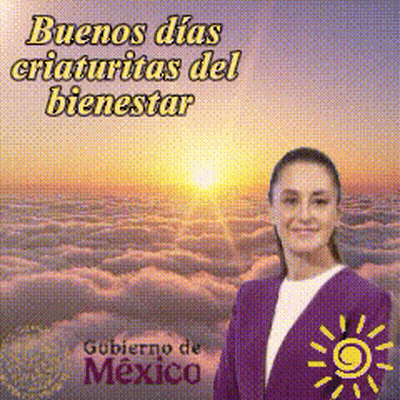 Woman In Purple Jacket Buenos Dias Criaturas Del Bienestar Gobierno De Mexico GIF