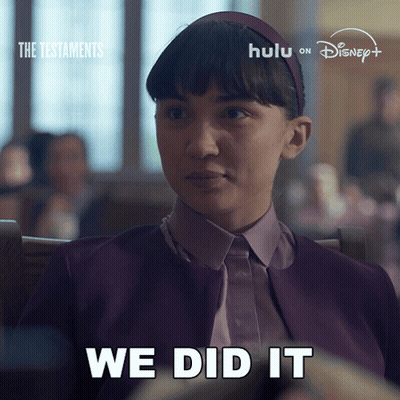 Woman In Purple Jacket We Did It Disney GIF