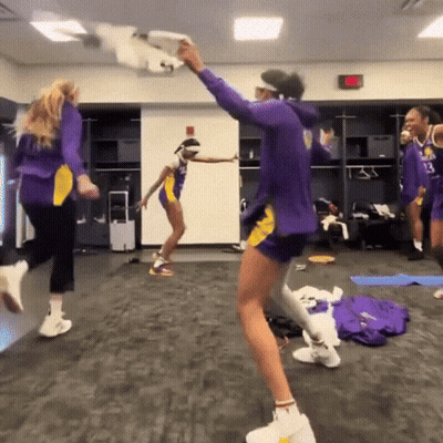 Woman In Purple Jersey Number 13 GIF