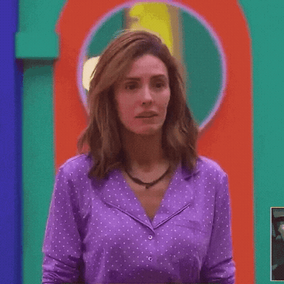 Woman In Purple Polka Dot Pajama Top GIF