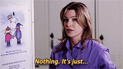 Woman In Purple Shirt Saying Nothing It's Just GIF