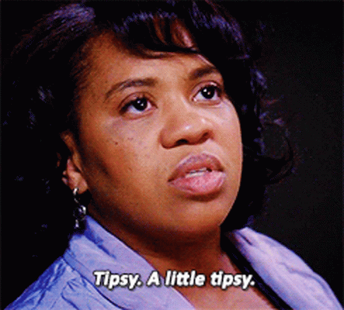 Woman In Purple Shirt Saying Tipsy A Little Tipsy GIF