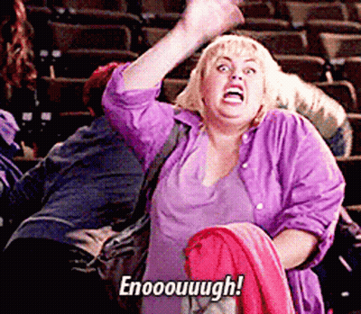 Woman In Purple Shirt Says Enooouugh In Crowd GIF